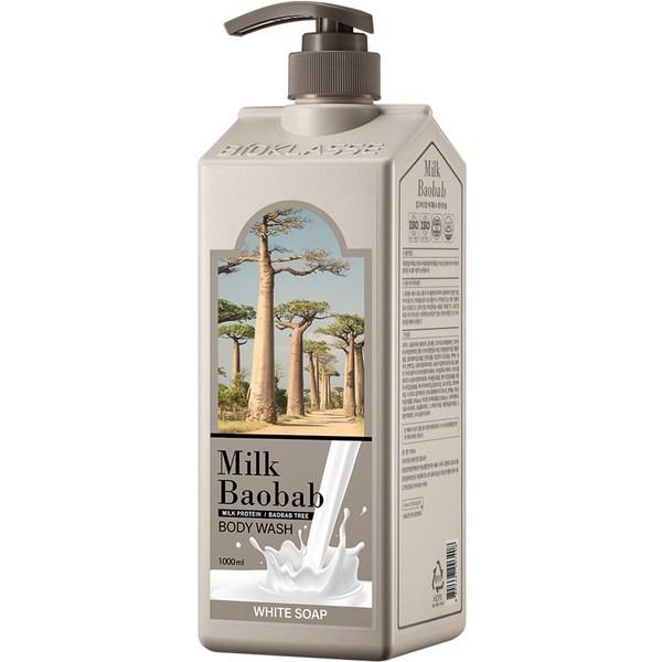 

Молочко Baobab Large Body Wash White, 1000мл, 1 корейская косметика