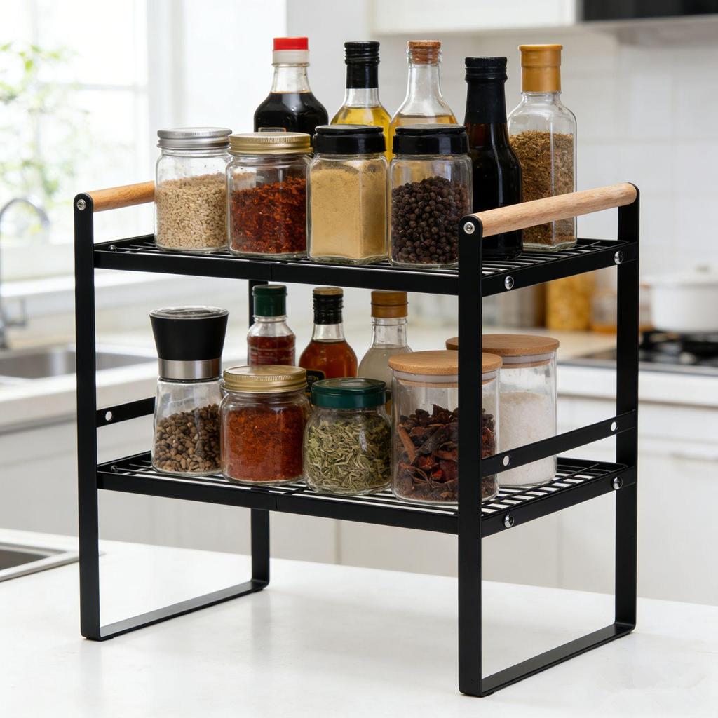 Japanese Style Kitchen Spice & Dish Organizer Rack