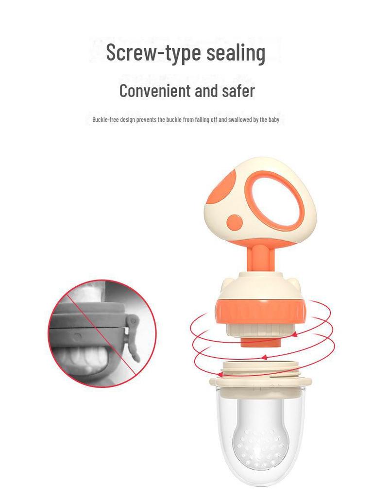 Baby Fruit & Veggie Teething Tool: Juicer & Chew Bag