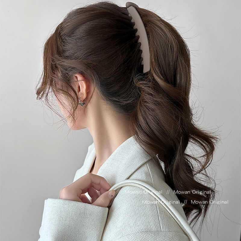 Large Thick Hair Banana Clip for Women - 2025 High Ponytail Vertical Claw Clip