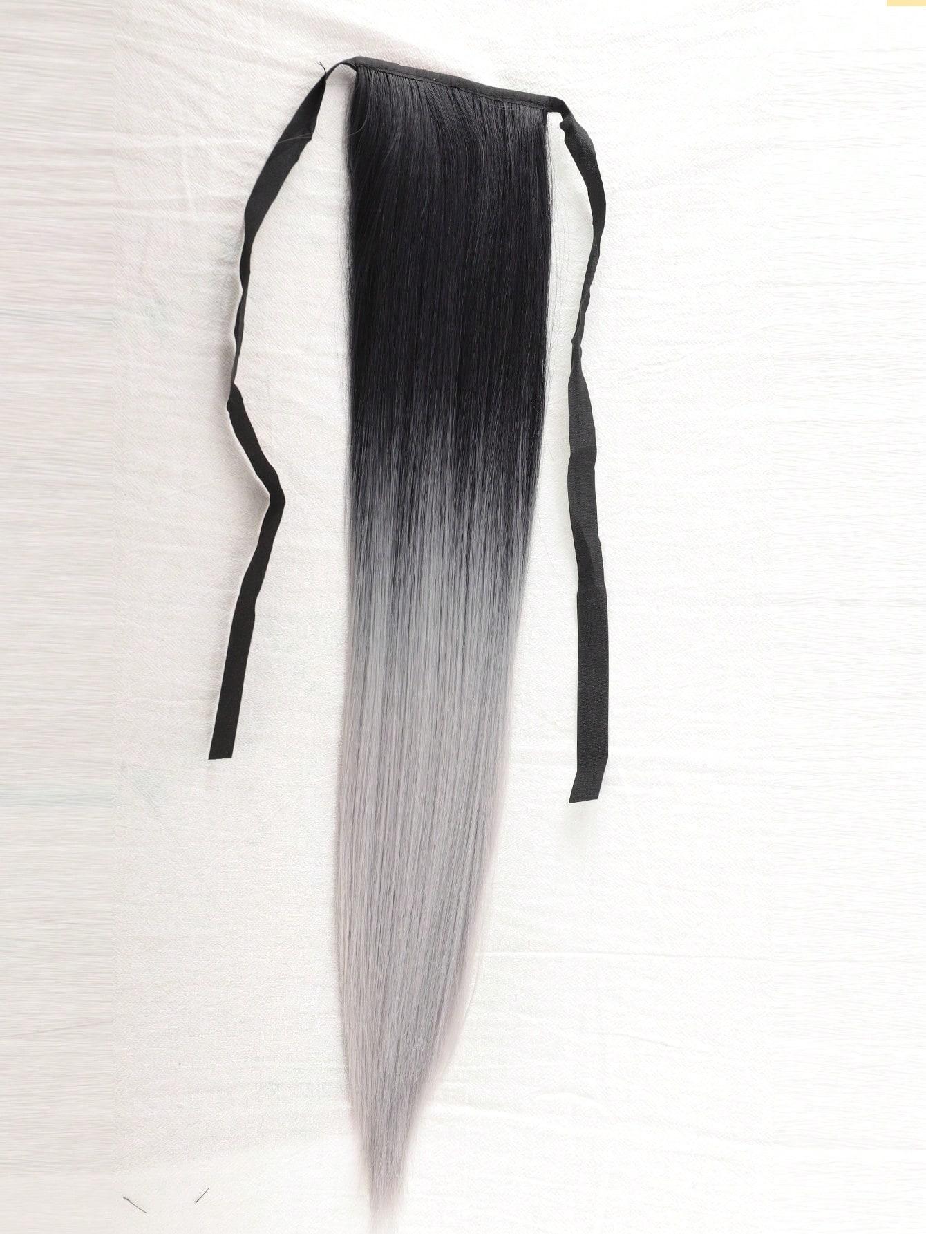 

Синтетические длинные прямые волосы для конского хвоста, разноцветные накладные волосы, шнуровка, прямой конский хвост, 22 дюйма, накладной конский хвост для женщин, ежедневное использование 22inch