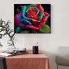 Frame Colorful Rose Diy Painting By Numbers Kits Flowers Picture Acrylic Paint By Numbers Starter Kit For Home Decors Art 40x50cm