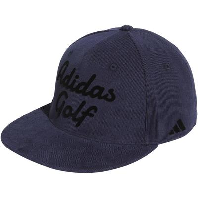 adidas Golf Corduroy Flachschirm Golf College Navy Herrenkappe,