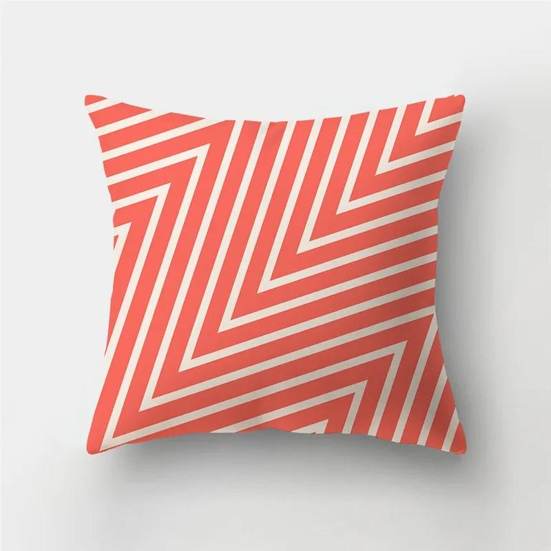 Home Decor Colorful Geometric & Floral Print Pillow Covers Pattern Cushion Cover Suitable for Sofa Bedroom Car Pillow Cover