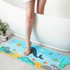 Bathtub Mat Cartoon Printed Anti-Slip with Drainage Holes Strong Suction Cups Safe Fun Bathing Experience Children Shower Mat