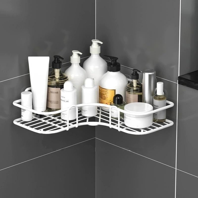 Corner Shower Caddy, Bathroom, Kitchen, Laundry Room, Organisers and Storage, Rustproof Metal, Wall-Mounted, Shower Organiser