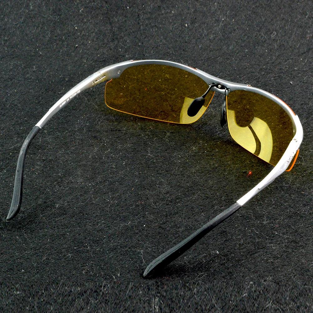 Lunettes de Conduite de Nuit Hommes Jaune Vision Nocturne Lentille Anti-éblouissement Plaquettes Nasales Antidérapantes Lunettes de Sécurité de Qualité Professionnelle