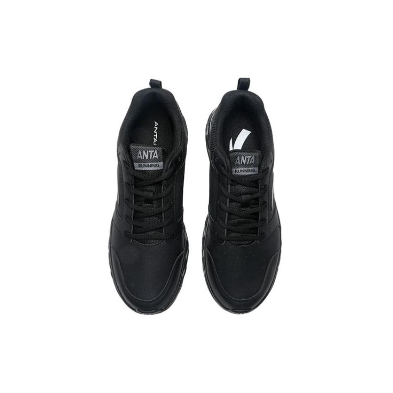 Anta Running Collection Slip Resistant Abrasion Resistant Low top Running Shoes Men's Black Sneakers 912355581-14