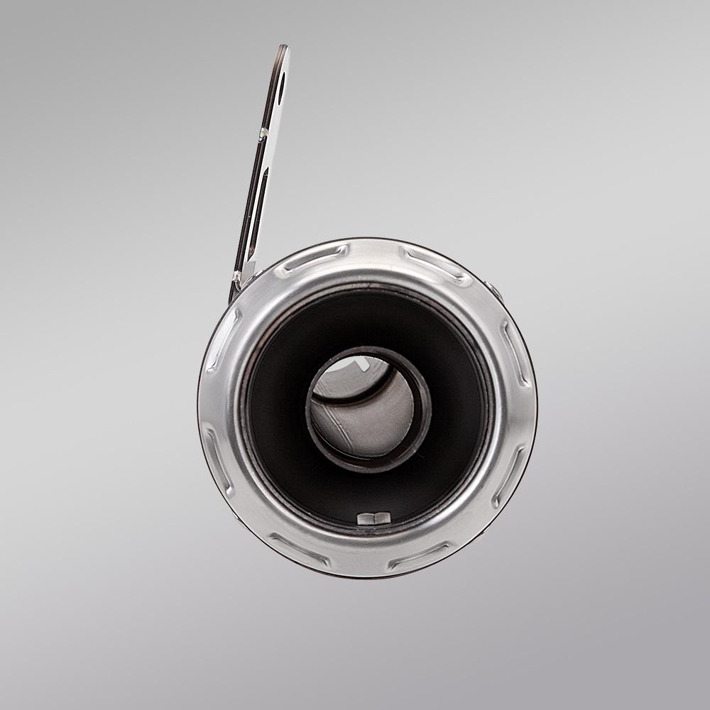 Non-destructive Install Kit: Stainless Steel Mid-Section & Tail Muffler for CFMoto 450SR Exhaust, Compatible with Original System