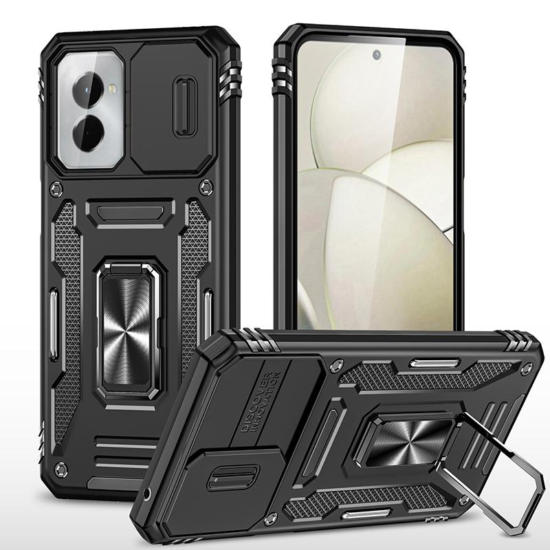 Armor Series For Motorola Moto G Stylus 5G (2024) Case PC+TPU Lens Protection Kickstand Phone Cover