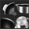 Tri-ply Nonstick StockPot/Cooking Bowl,Compatible with Induction, Gas, and Open Flame Stoves, Made of 316 Stainless Steel with Honeycomb Texture