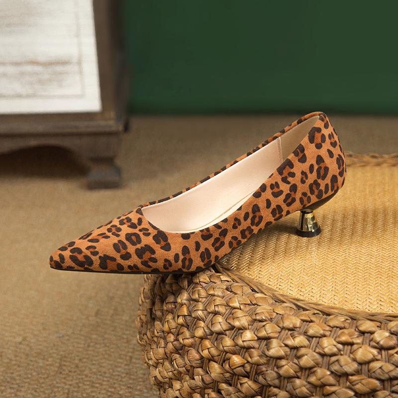 Fashion Luxury Pumps Shoes for Women Heeled Woman Medium Heel Stiletto Heels High Sandal Party Office 2025 Elegant Brown Small Heel Sexy