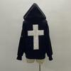 VAYLA Y2k Lamb Jackets Women Gothic Hoodies Cross Skull Grunge Zipper Sweatshirts Vintage Casual Hooded Coats Harajuku Streetwear
