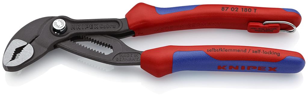 KNIPEX Cobra Water Pump Drop Protection 8702-180TBK Pliers,