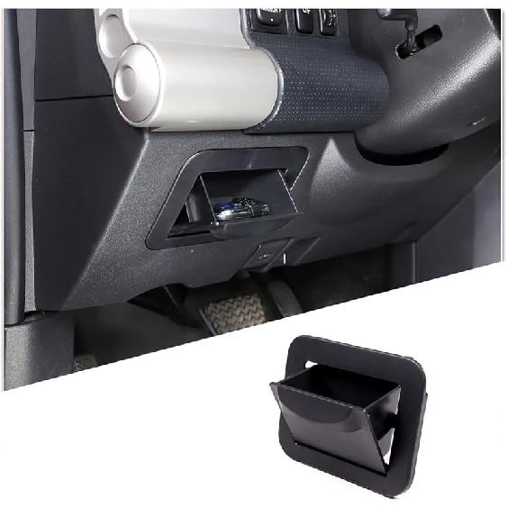Center Console Fuse Storage Box Compatible with Toyota FJ Cruiser 2007-2021, Driver’s Seat ABS Fuse Box Coin Container Inner Storage Tray,