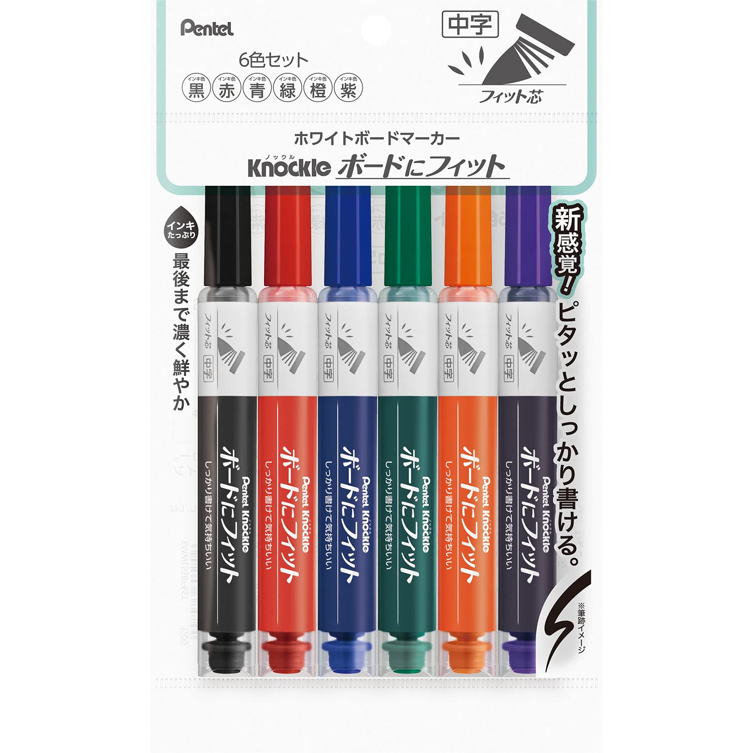 

Маркер для доски Pentel Fit to Medium 6 EMWL5SBF6ST, Доска, Наконечник, Цвета,
