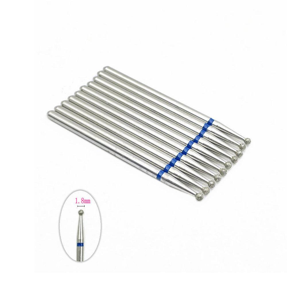 

10 Pcs 2.35mm Shank Diamond Grinding Bur Drill Bits Sets For Dental Grinding Dental Polishing Burs