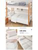 Brushed Dorm Bunk Bed Three-Piece Set: Pillow, Quilt & Mattress