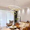 Modern Nordic Chandelier: Luxury Round Pendant Light for Living Room, Bedroom, Dining Room