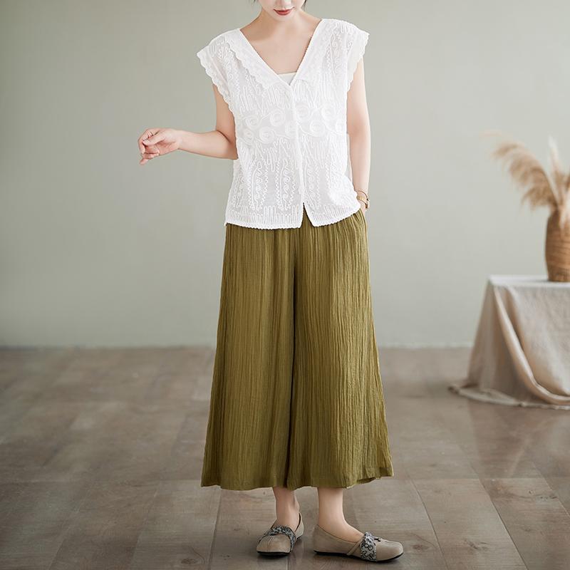 DIMANAF 2025 Summer Women O-Neck Lace Short Cardigan White T-Shirt Basic New Fashion Tops Tees Casual Loose