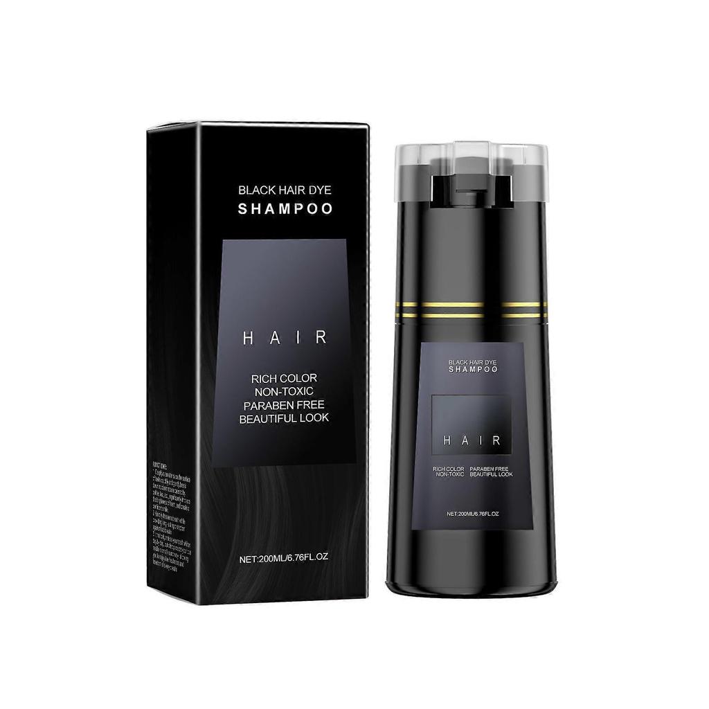 Hair Shampoo (Black) Plant Extract Treatment Multi-Color Diy Color Trend Hair Gentle And Easy Color Shampoo