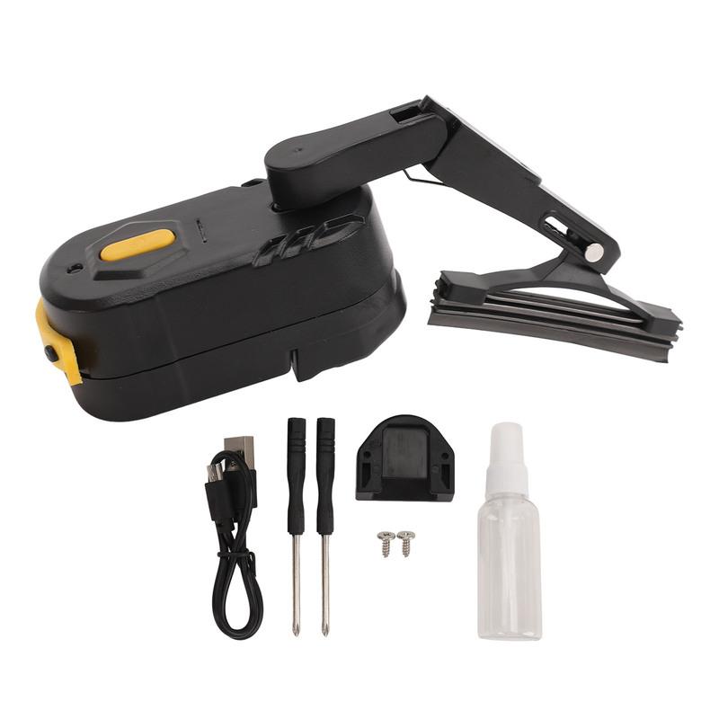 Motorcycle Helmet Wiper 2 Speed Rechargeable Universal Water Resistant Windshield Wiper for Motorcycle Scooter Helmet