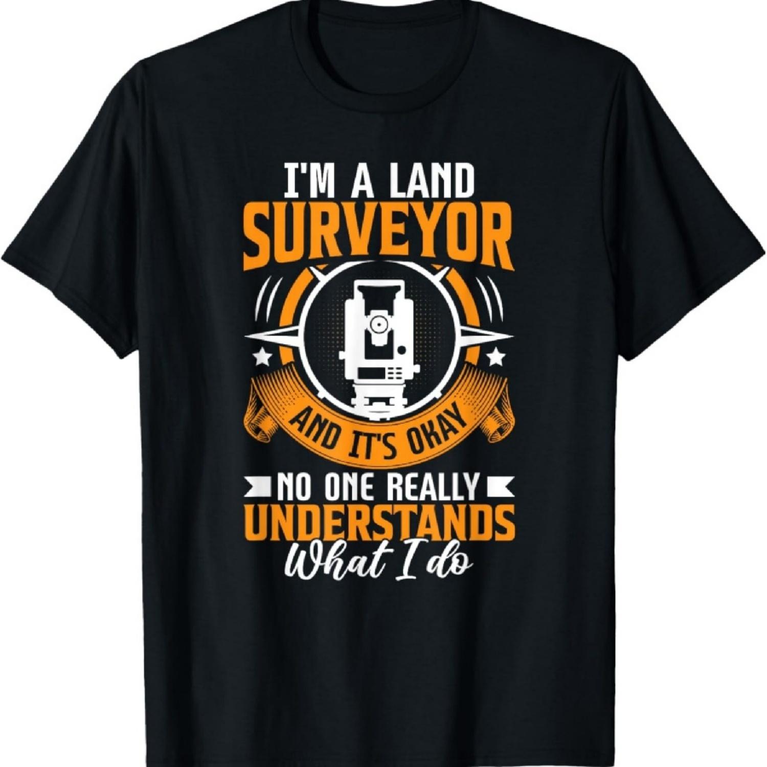 Я геодезист - землемер картограф surveying футболка S