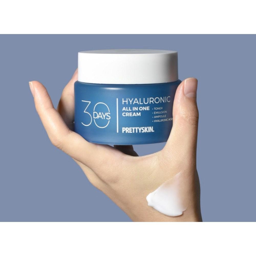 Pretty Skin 30 Jours Crème Hydratante Hyaluronique Tout-en-Un, 100ml, 1 unité