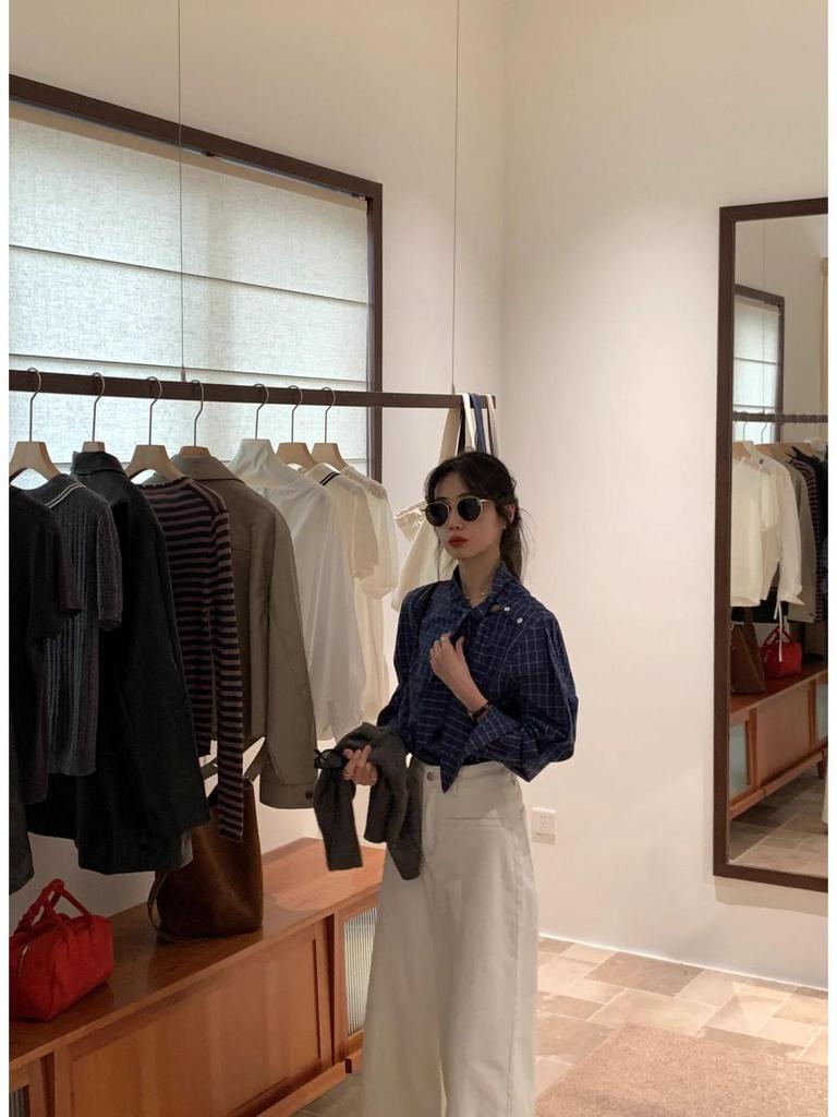 Korean Style Wide-Leg High-Waist Jeans, Summer 2025 Collection, Apricot Casual Versatile Straight Pants