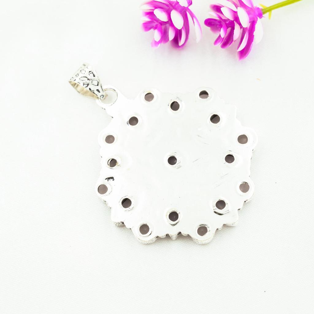 Pink Chalcedony Pendant, 925 Solid Sterling Silver Pendant Handmade Gemstone Jewelry, Gifts For Wife Brand New Pendant