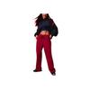 Under Armour UA CNY Casual Sports Series Fashion Simple Loose Fit Knit Sweatpants Women Bottoms Flame-Red 6006012-625
