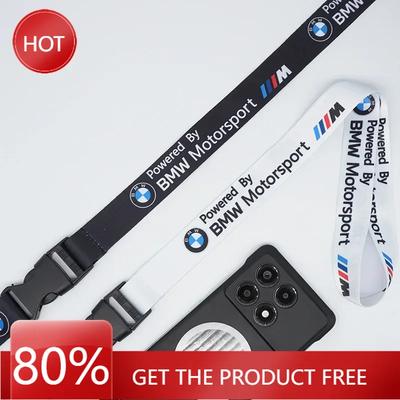 UFN5  Hot 2025 Lanyard Nylon Car Emblem Style Keychain Work Card ID Cell Phone Keyring for M Performance E90 E60 E46 Car Accessori
