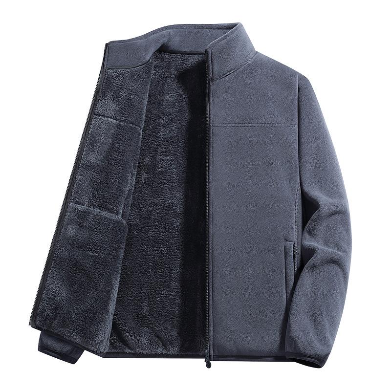 Couple Thick Fleece Jacket Warm Outdoor Camping Coat For Men Women