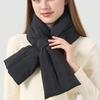 Autumn Winter Down Scarf For Women Girls Soft Cross Solid Colors Waterproof Plush Scarves Lady Warmer Neck Protection
