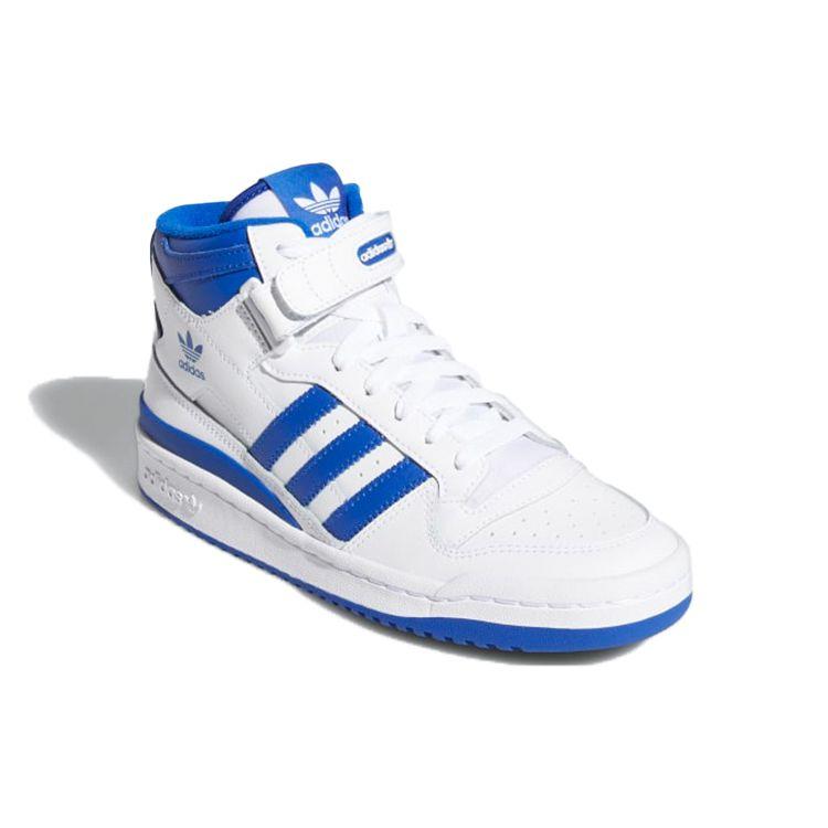 adidas Forum Mid Biela Kráľovská Modrá Dámske Tenisky Cloud-White G57985