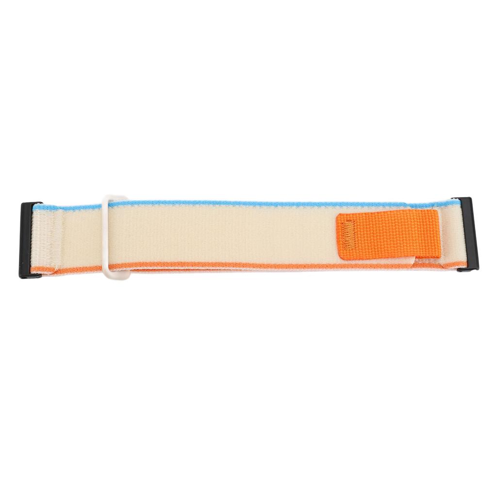 Sportliches Nylon-Uhrenarmband Klettverschluss 24mm Elastisch Atmungsaktiv Verstellbar Ersatz