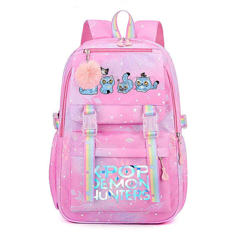 Printed student schoolbag cross-border college wind sweet small fresh rainbow backpack