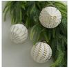 Boules Ornementales pour Sapin de Noël Style Ancien 8cm