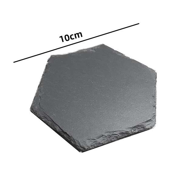 Japanese Slate Natural Rock Coasters - Heat Insulation Pads for Bar & Whiskey