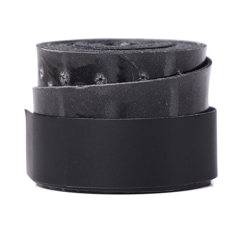 Elastic Perforated PU Leather Overgrip for Badminton, Tennis & Table Tennis Rackets, Fishing Rods with Ribbed Sweatband