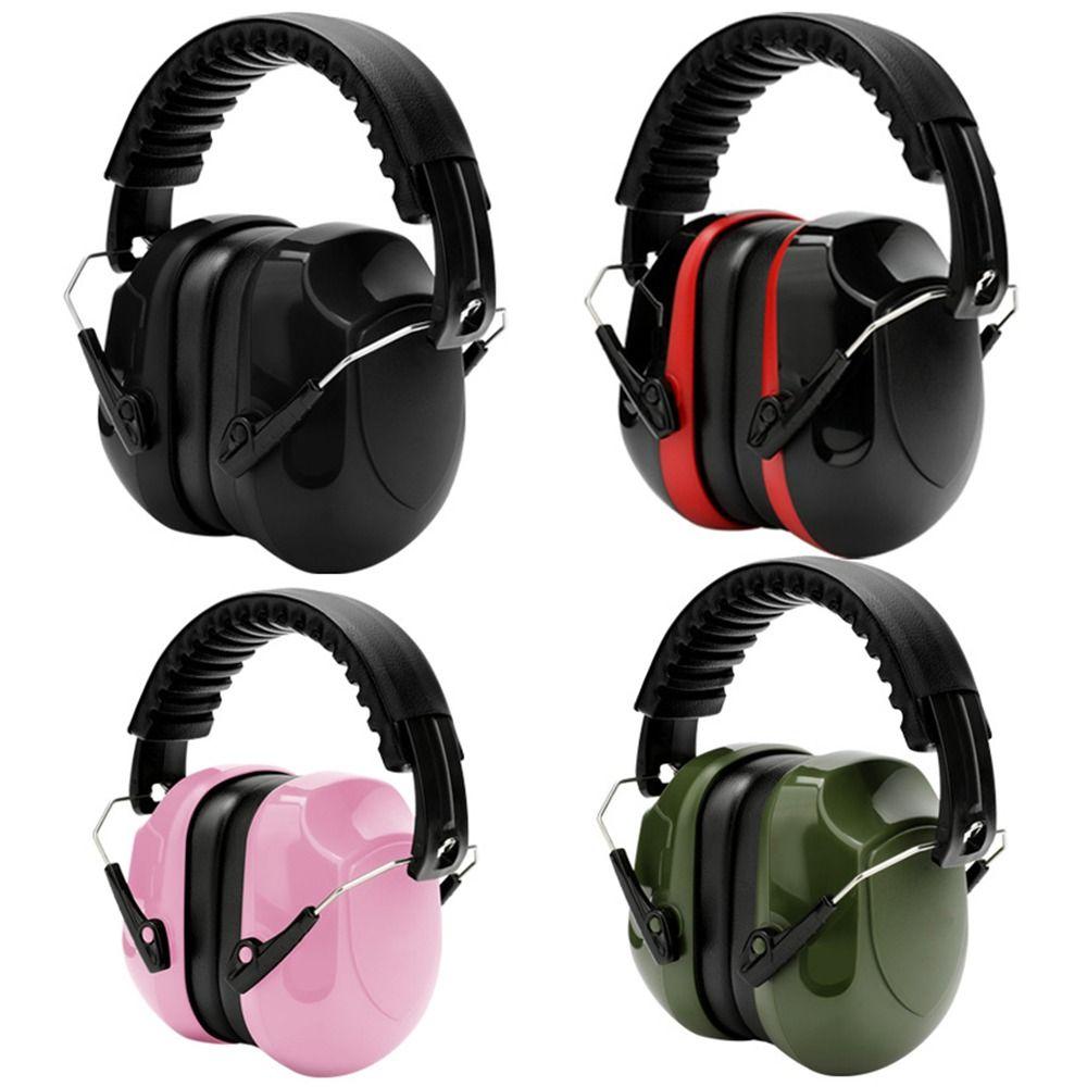 SNR-34dB Anti-Noise Earmuffs Foldable Ear Protector Adjustable Head Earmuffs  Student Children