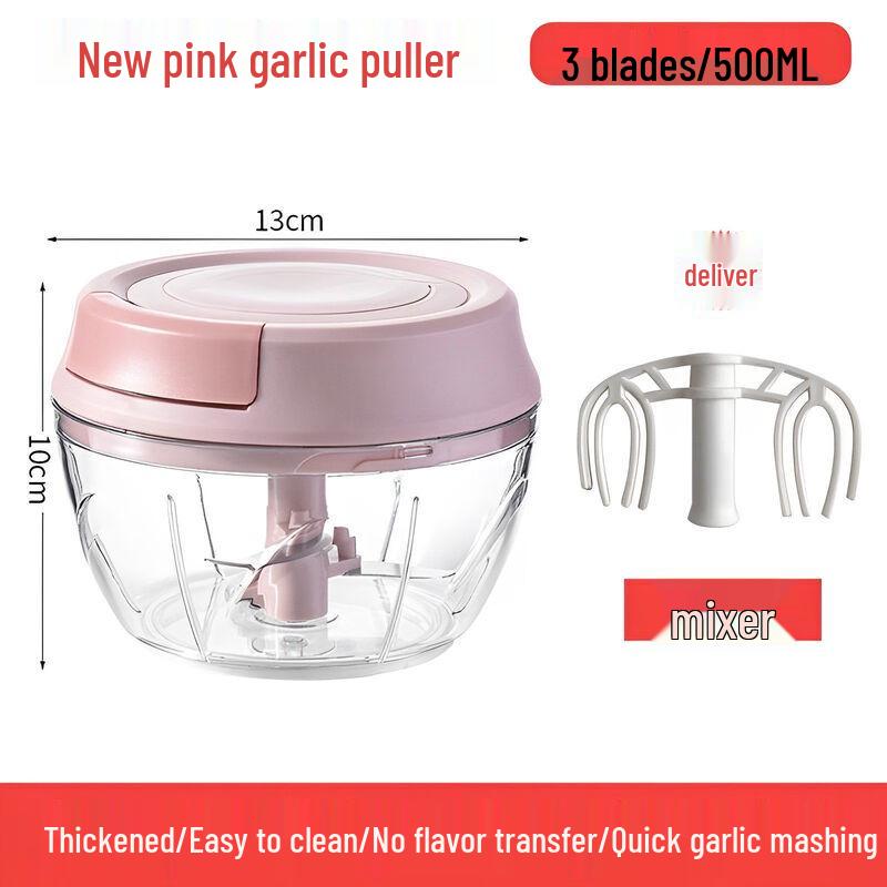 

Manual Pull-String Food Chopper with Egg Beater