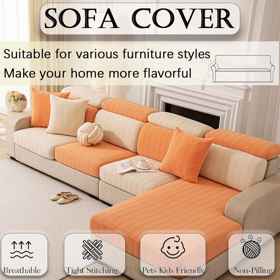 Sofa Seat Cushion Cover Elastic New PatternThicken Sofa Cover For Living Room Protector L Shape Corner Sofa Slipcovers