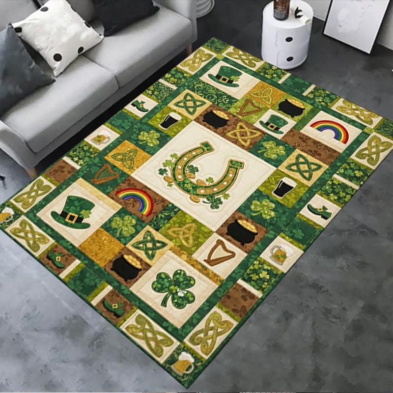 2025 New St.Patrick's Day Carpet Rug for Living Room Bedroom Home Sofa Decoration,Kids Play Non-slip Floor Mat72