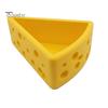 Cheese Hole Design Container Ornament, 3D Printing Smooth Surface Storage Box, Desk Organizer Bright Yellow Cosmetic for Keys Cosmetics Stationery