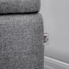 Bench, Storage Bench, Upholstered Bench, Linen Look, up to 150kg, 101x38.5x44.5 cm, Grey