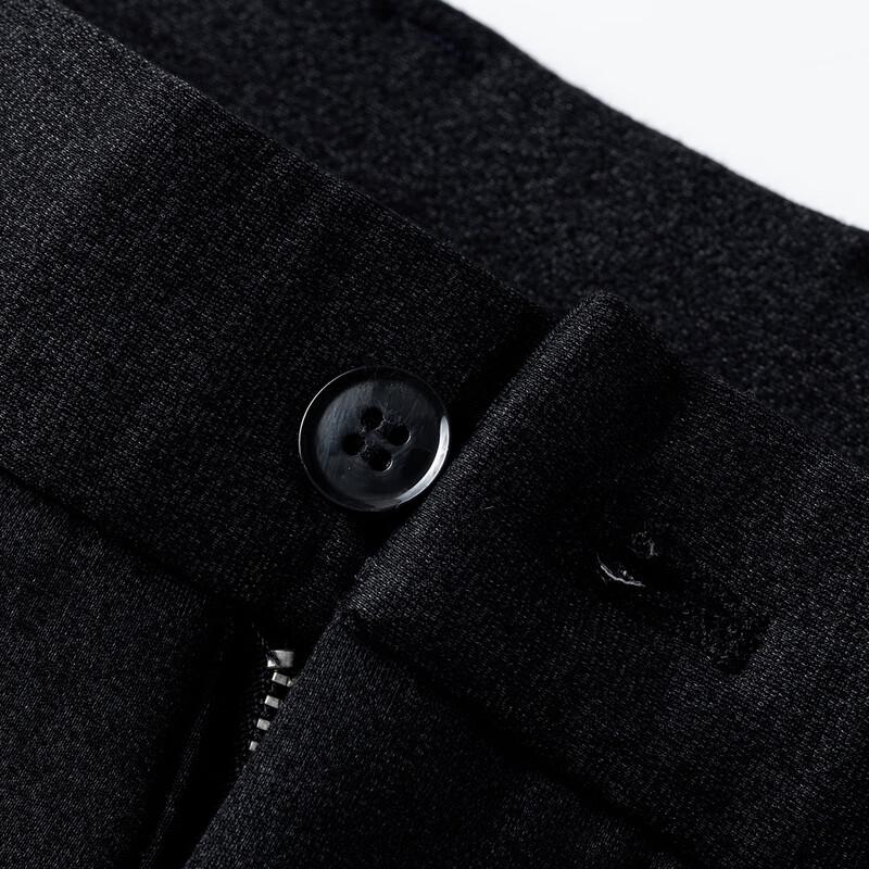 Shanshan Men's Thickened Fleece Lined Business Casual Stretch Pants