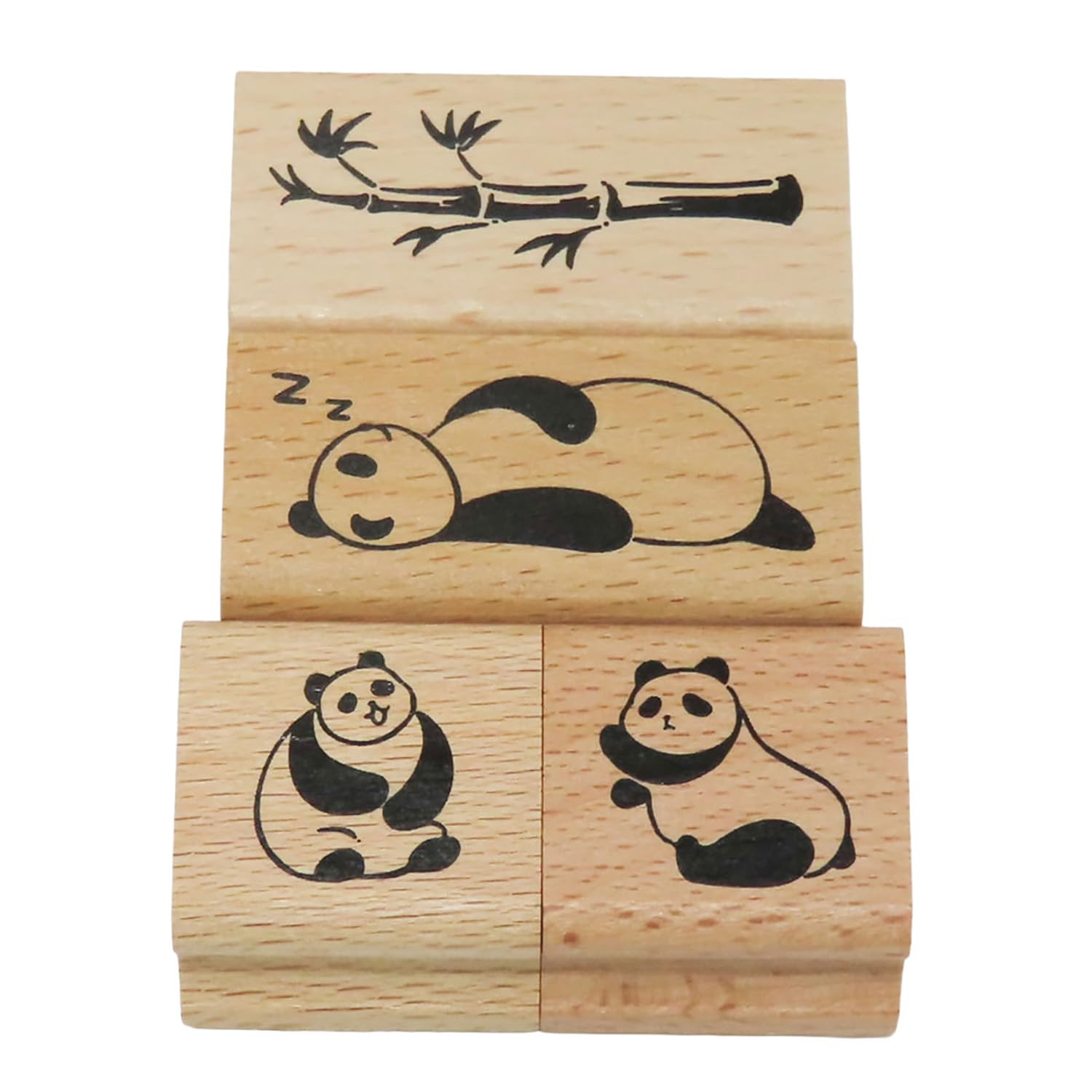 

Taiyo Tomar Panda Rubber Stamps (4 pieces) RT-panda-S07