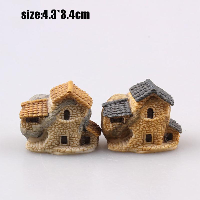 Small House Micro Landscape Decorating Accessories Resin Small House Decoration Villa Decoration Desk Decoration