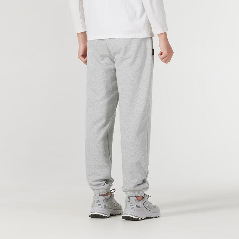 Puma Logo Embroidered Drawstring Cuffed Casual Pants Men Bottoms Gray 630948-04